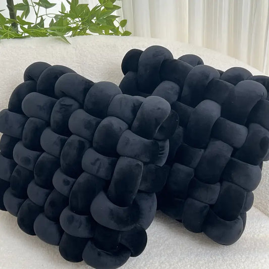 Set 2 Buc Perne Decorative, Negru