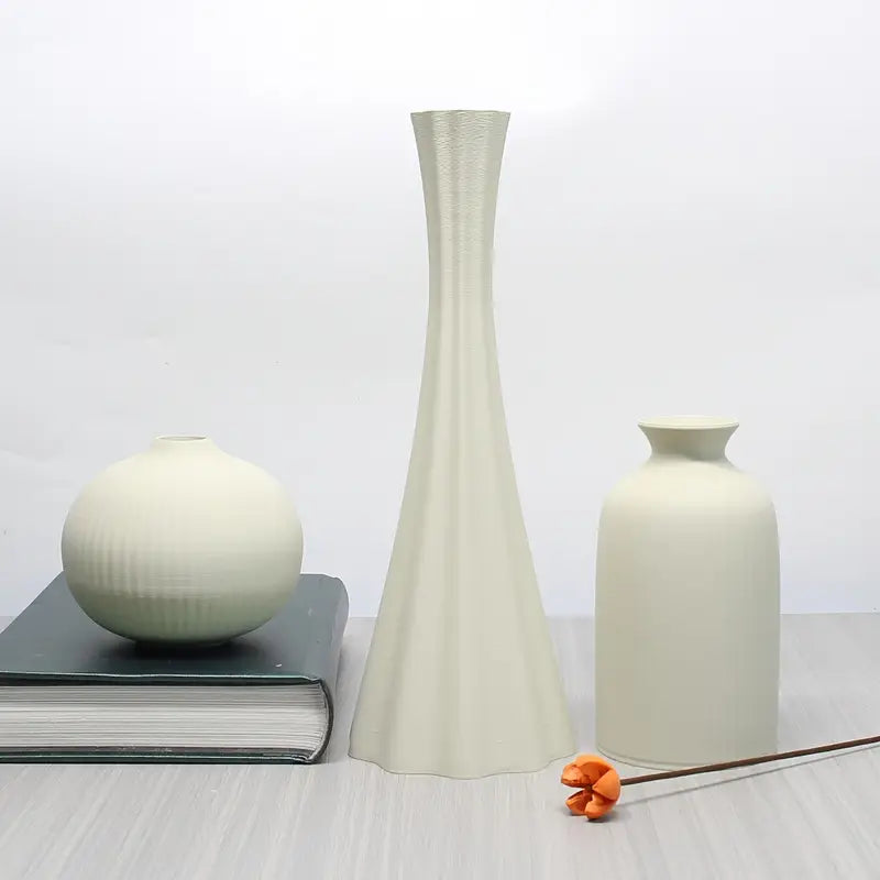 Set 4 Vaze Decorative, Alb