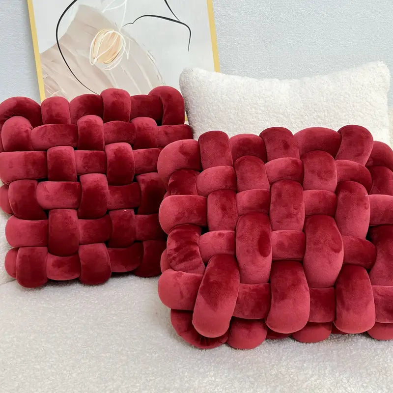 Set 2 Buc Perne Decorative, Roșu